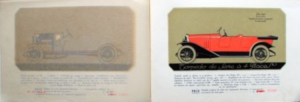 La Buire Automobiles Modelprogram 1923 Carbrochure (8429)